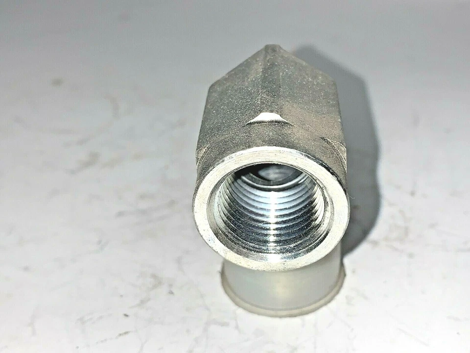 FUI, HYDRAULIC MALE TO FEMALE, 90° ELBOW, 1/2" FNPT X 3/4" MNPT, STEEL - Image 2 of 4