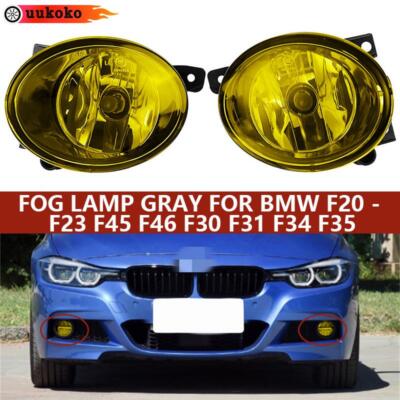 Pair Front Fog Light Yellow Lens Halogen For BMW 1/2/3/4 Series F30 F20 F22 F32
