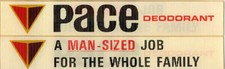 PACE Deodorant 1960's VARI-VUE Advertisement Lenticular 1