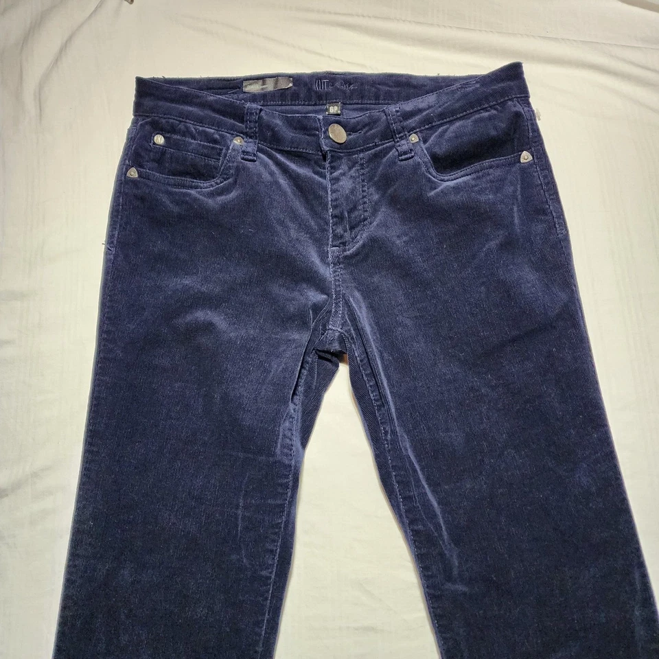 Kut от ткани брюки женский размер 6P синий вельвет кнопка молнии карманы повседневный - Изображение 2 из 4