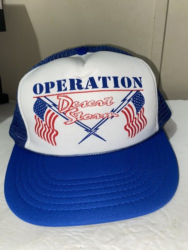Vintage Desert Storm Operation Desert Storm Trucker Hat SnapBack