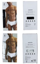 Alfani 4-Pack 100 Cotton Briefs Tagless Moisture Wicking Men's Underwear NIP