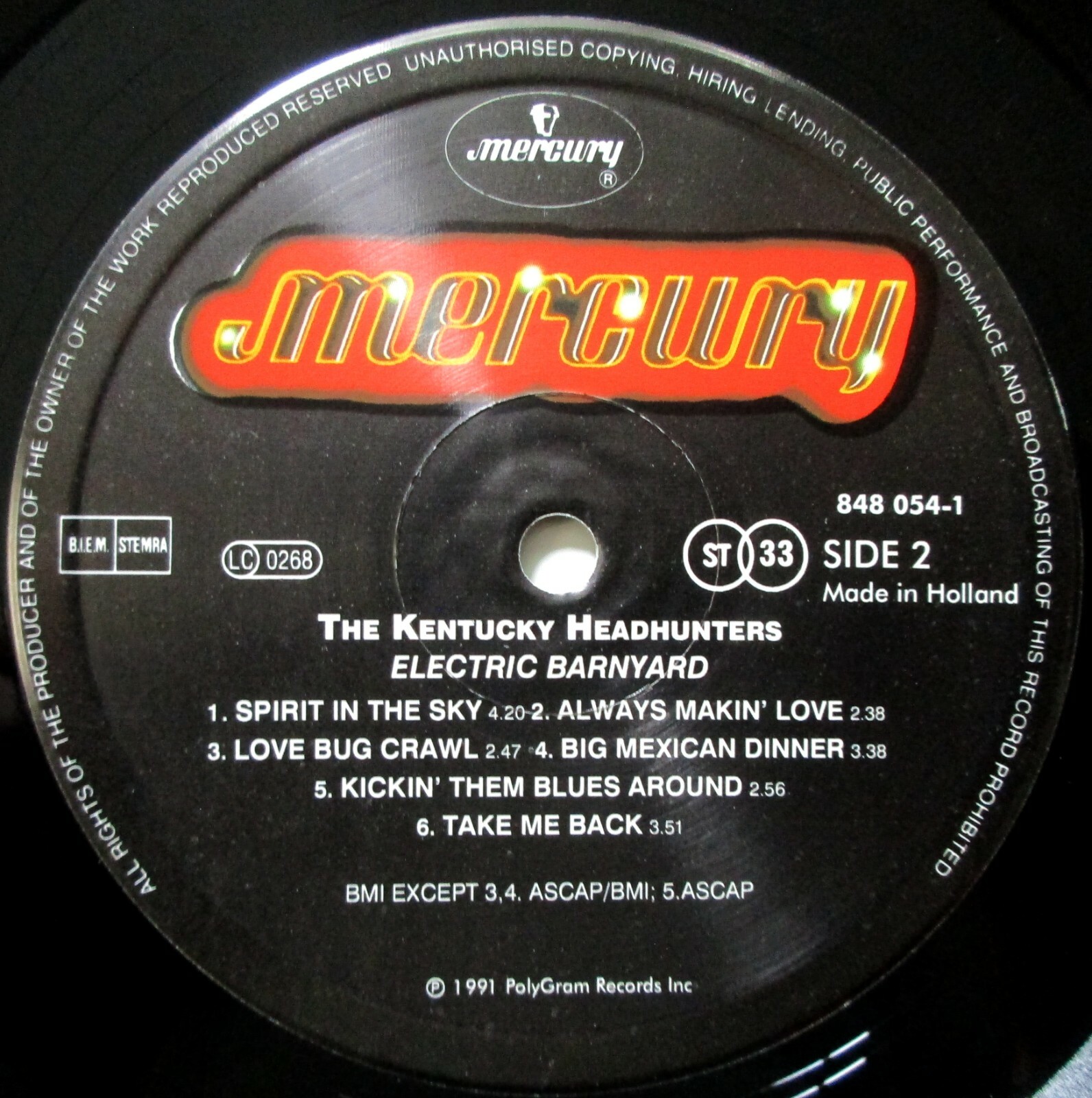 THE KENTUCKY HEADHUNTERS Electric Barnyard (1991) Vinyl, LP Country