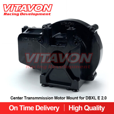 Vitavon DBXL E2.0 CNC Alu7075 Center Trany Motor Mount for Max4 LOSI 1/5 Black