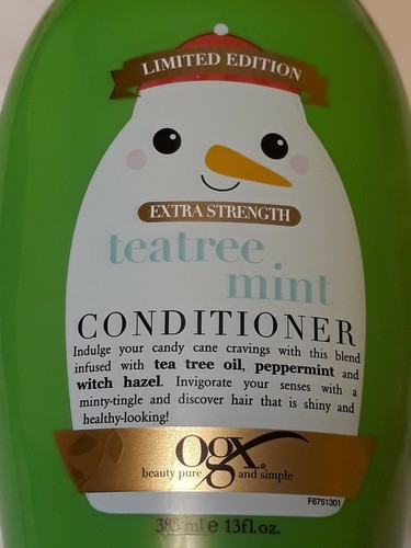 OGX Limited Edition Extra Strength Teatree Mint Hair Conditioner New - Picture 4 of 5