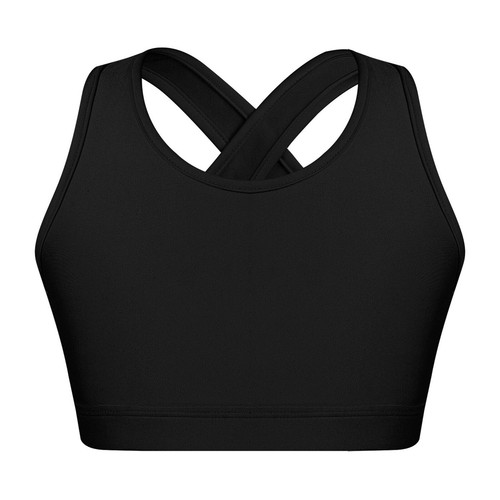 Kids Girls Set Crop Top Suit Bottoms Outfits Swimsuit Dancewear Vest Activewear - Picture 11 of 13