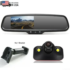 iPoster 4.3'' Rear View MIrror Monitor Backup Camera Night VIsion For Honda