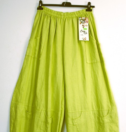 LAGENLOOK 100% LINEN ITALIAN TROUSERS 8 COLS 3 SIZES : Plus:1 Plus:2 Plus Plus:3 - Picture 62 of 121
