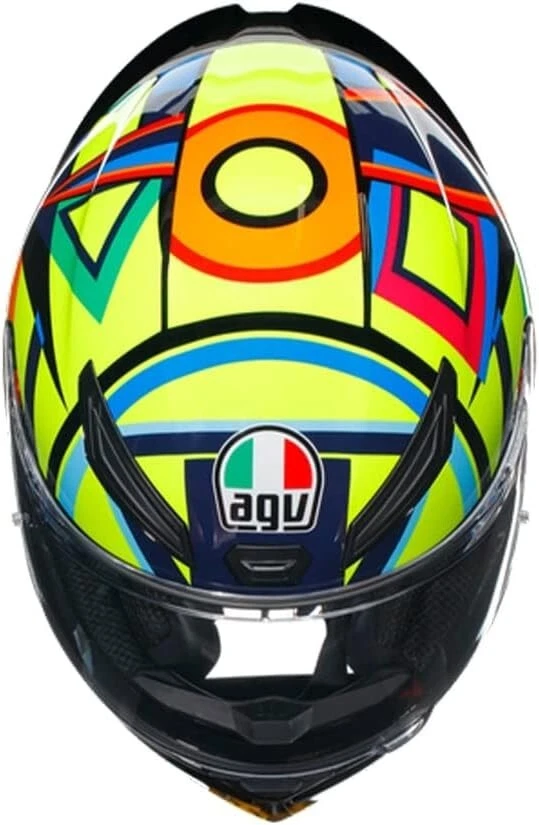 Casco AGV Integrale K1 S E2206 VALENTINO ROSSI SOLELUNA 2017 TAGLIA s - Immagine 3 di 4
