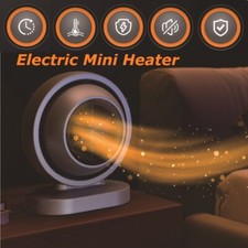 Small Fan Heater Home Office Mini Electric Heater 380W Vertical Heater Black GL