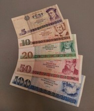 Banknoten 5-100 Mark 1971-75