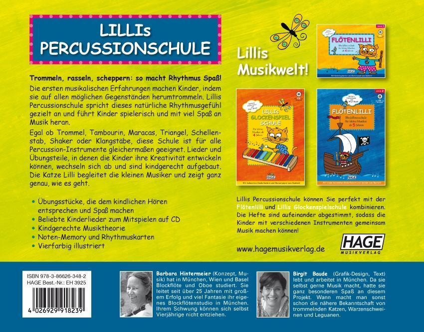 Thumbnail - Lillis Percussionschule Mit Cd | Barbara Hintermeier, Birgit Baude |