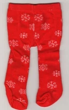 Separates, Tights Red & White Snowflake, Designed for 18 Inch Dolls