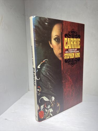 VINTAGE CARRIE by Stephen King 1974 Doubleday Hardcover Horror Novel HCDJ