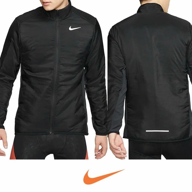 NIKE AeroLayer Full-Zip Running Jacket Black (MEN'S MEDIUM) M | eBay