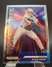 2021 Panini Prizm DP Thunderstruck Ryan Webb Silver Prizm Baseball Insert Card !