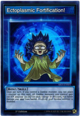 Yu-Gi-Oh! -3X Ctoplasmic Fortification! - SBLS-ENS01 - Super Rare- 1st Ed-NEW