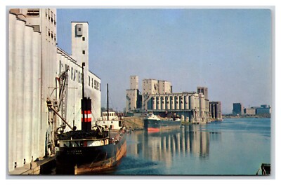 Grain Elevators Port Arthur Ontario Canada UNP Chrome Postcard Z3