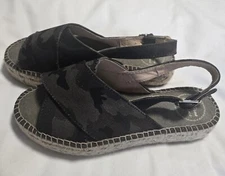 Toni Pons Womens Espadrille Sz 39 8.5-9 Casual Wedge Heel Camo Sandal open toed