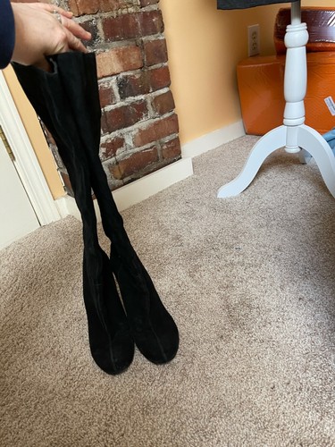 Nine West Harvee Black Suede Leather 