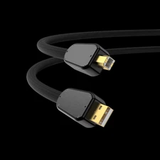 High-End Pure Silver USB A to B Hifi Audio Cable USB 2.0 Interconnect Cable Line