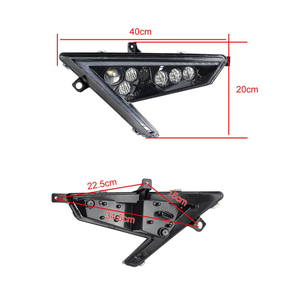 For Polaris RZR PRO XP & RZR Turbo R 20-24 Daytime Running Light LED Headlights - Image 4 of 4