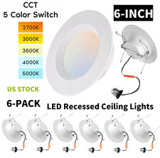 5"/6" Recessed LED Downlight, 15 Watt, Baffle-trim, 0-10v Dimmable, Can Lights