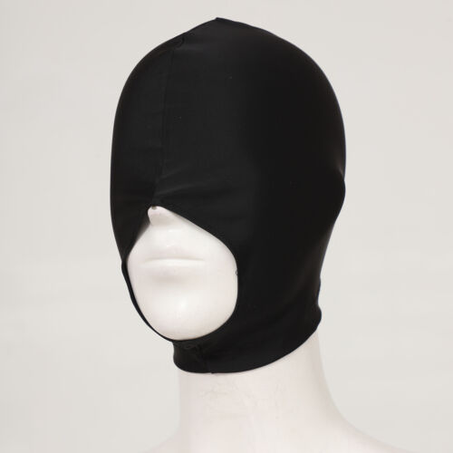 Adult Headgear Elastic Balaclava Hoods Cosplay Motorcycle Helmet Lined Black - Picture 31 of 47