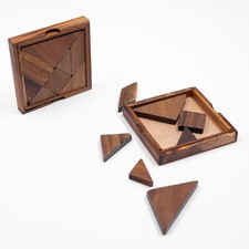 Tangram puzzle 100 different shapes to make wooden brain teaser for all the ages