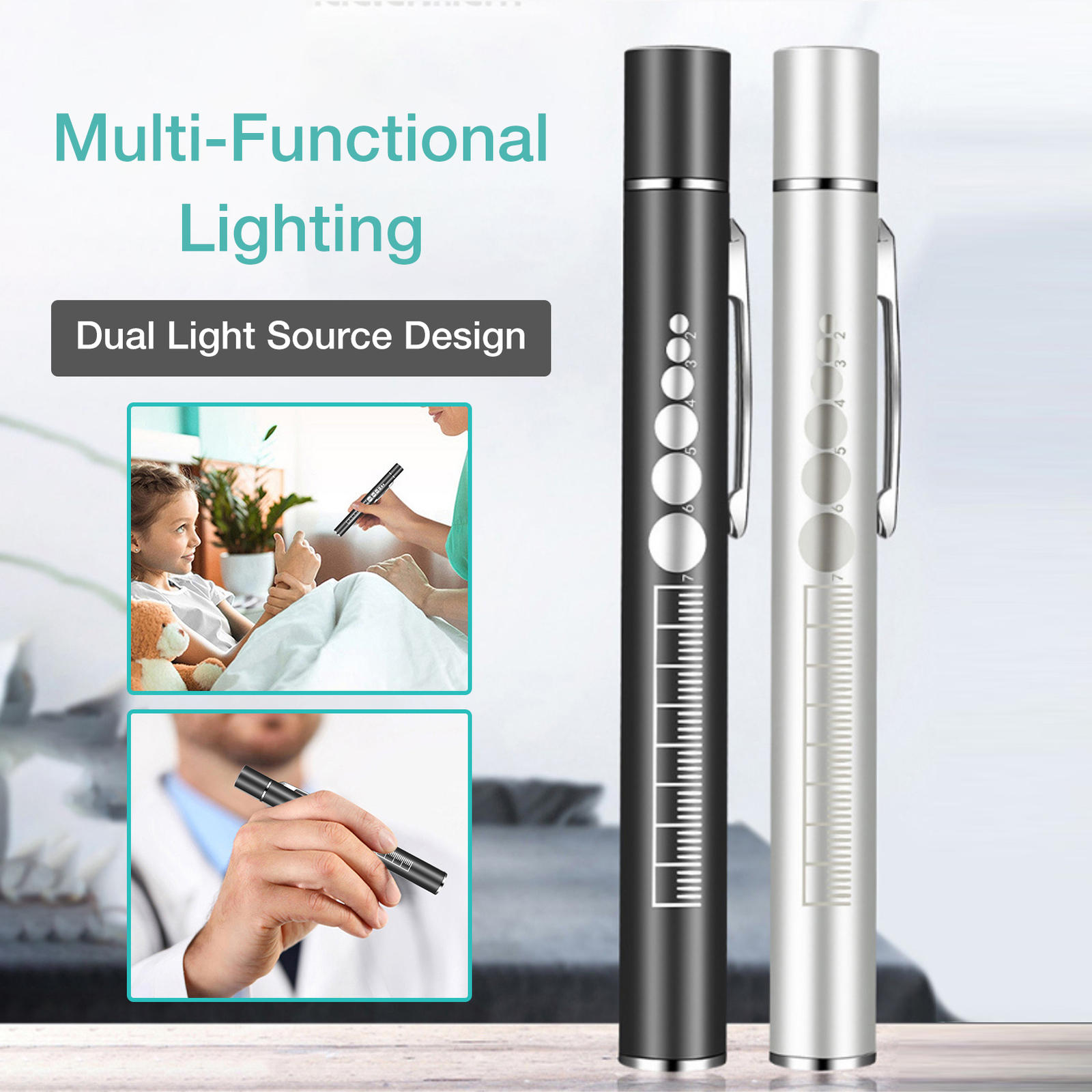 USB Rechargeable Nursing Penlight - Medical Diagnostic Pocket Lamp-image