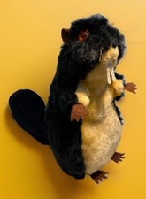 Vintage Mid Century Mohair 12  Tall Beaver Plush OSU Beavers Mascot VTG Stuffed