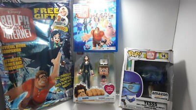 *BUNDLE*Disney Ralph Breaks the Internet Shank Figure+POP+Blu-Ray+mystery bag!!!