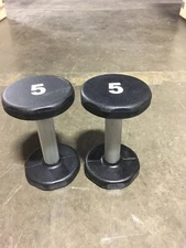 NEW Urethane 5lb Dumbbells