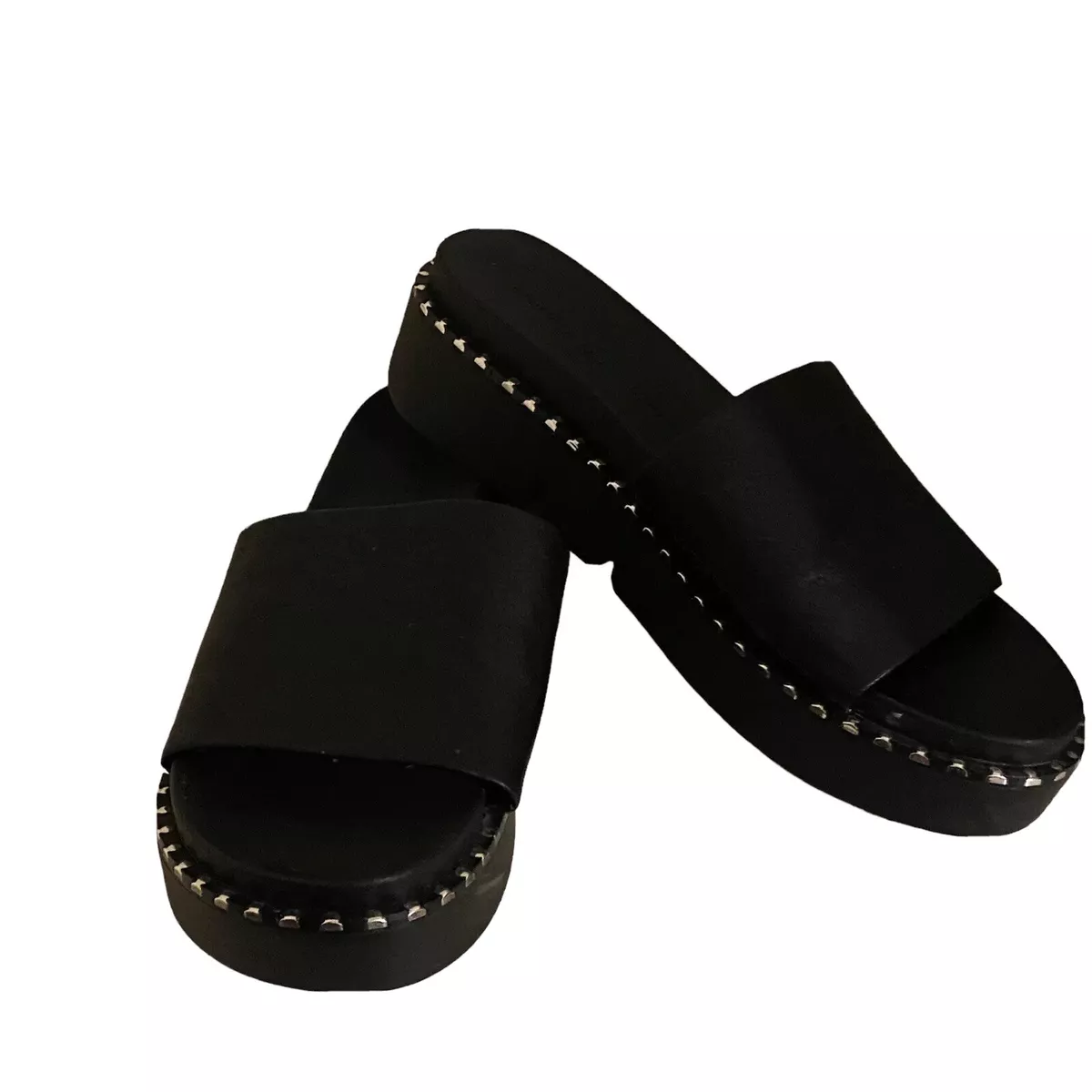 Cl by laundry artist leather slide sandal sale
