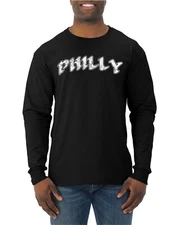 Philly Football Classic Retro Logo Est 1933 PA Sports Mens Long Sleeve