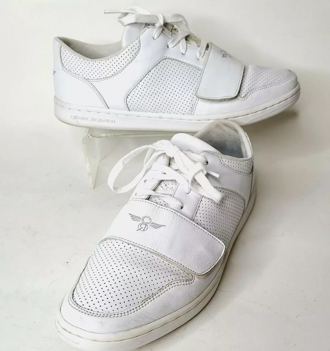Mens white creative recreation trainers sale