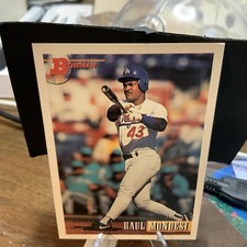 Raul Mondesi Outfielder Dodgers Bowman Baseball 1993 Card #618