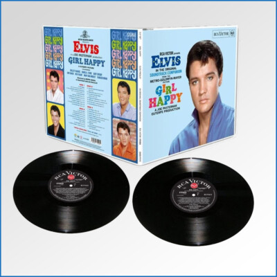 PREORDER ! GIRL HAPPY (2-LP LIMITED EDITION) PLUS  GERMAN MOVIE POSTER 30 X 40