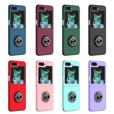 Slim Magnetic Case for Samsung Galaxy Z Flip 6/5/4/3 Metal Ring Holder Kickstand