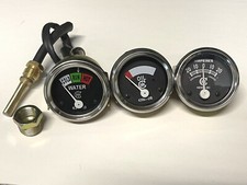 Temperature, Amp, Oil Gauge Set For Farmall Ih / H, M, W4, W6, W9