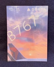 2015 Delta Air Lines Boeing 767 Aircraft Pilot Trading Card #35 Delta