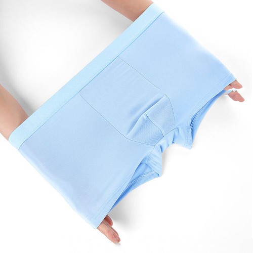 Men Ice Silk Briefs Seamless Comfy Boxer Shorts Bulge Pouch Underpants Underwe ↖ - Picture 8 of 24