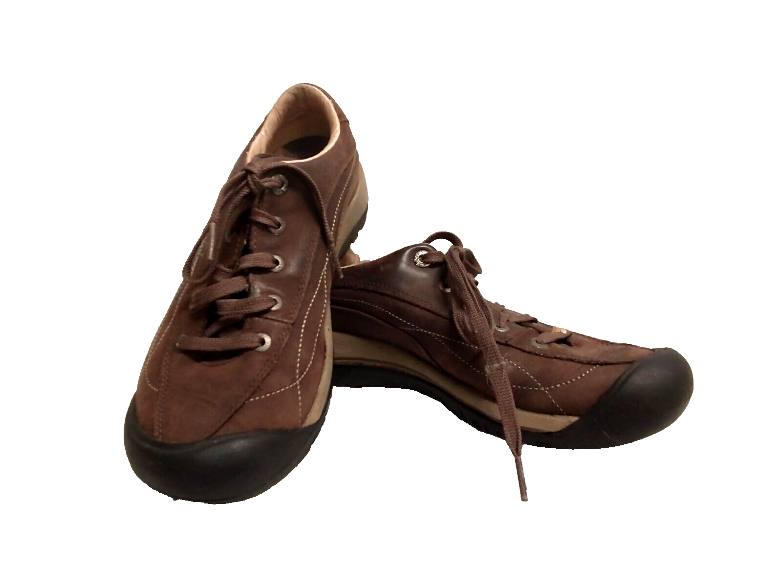 Scarpe da trekking Keen Toyah donna pelle marrone nabuk stringate EU 38 5 US 8