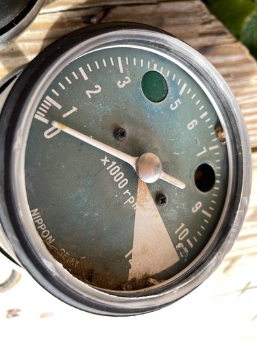 1970 HONDA SL175K0 Gauges Speedometer Tachometer-(Broke) OEM SL 175 Code 313 - Picture 3 of 8
