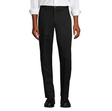 NWOT Lands' End Men's Size 40 Traditional Fit Black Chino Elastic Pants