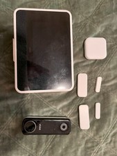 2 Vivint Door/Window Sensors, 1 Door Camera, 1 Security Monitor, 1 Flood Sensor