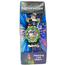 Disney Buzz Lightyear Kids Watch Digital LCD Flashing Date Time Needs Battery
