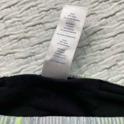 Ivivva Sz 6 Girl PANTS REVERSIBLE Flare/Bootcut Yoga Leggings BLACK/Green Y2K - Picture 6 of 11