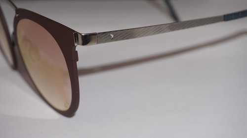 BLACKFIN Sunglasses New SILVERDALE Round Brown Mirror BF828 886 50 22 145 - Picture 4 of 9