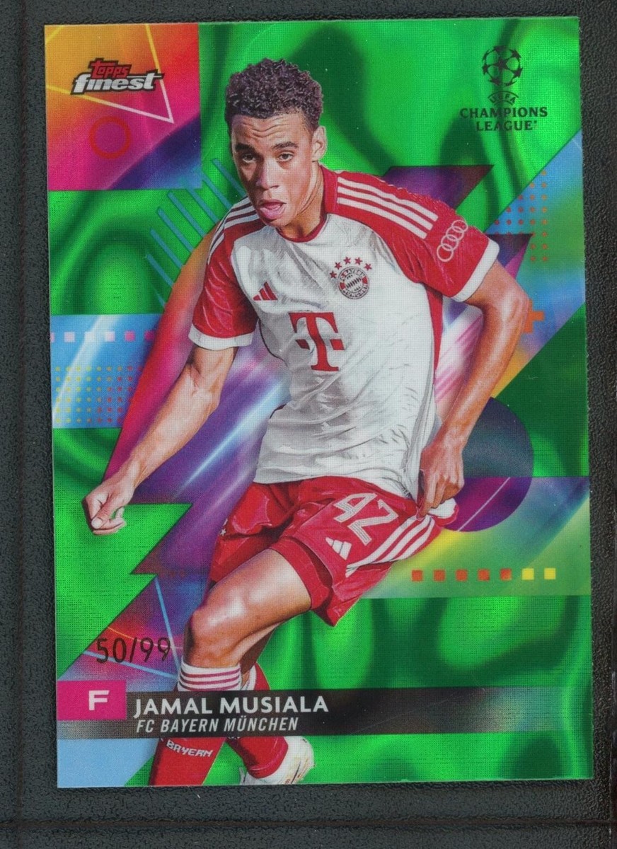 RC Topps Finest Jamal Musiala 99枚限定 カード 2024 JAMAL MUSIALA 50/99 TOPPS FINEST UEFA CHAMPIONS LEAGUE